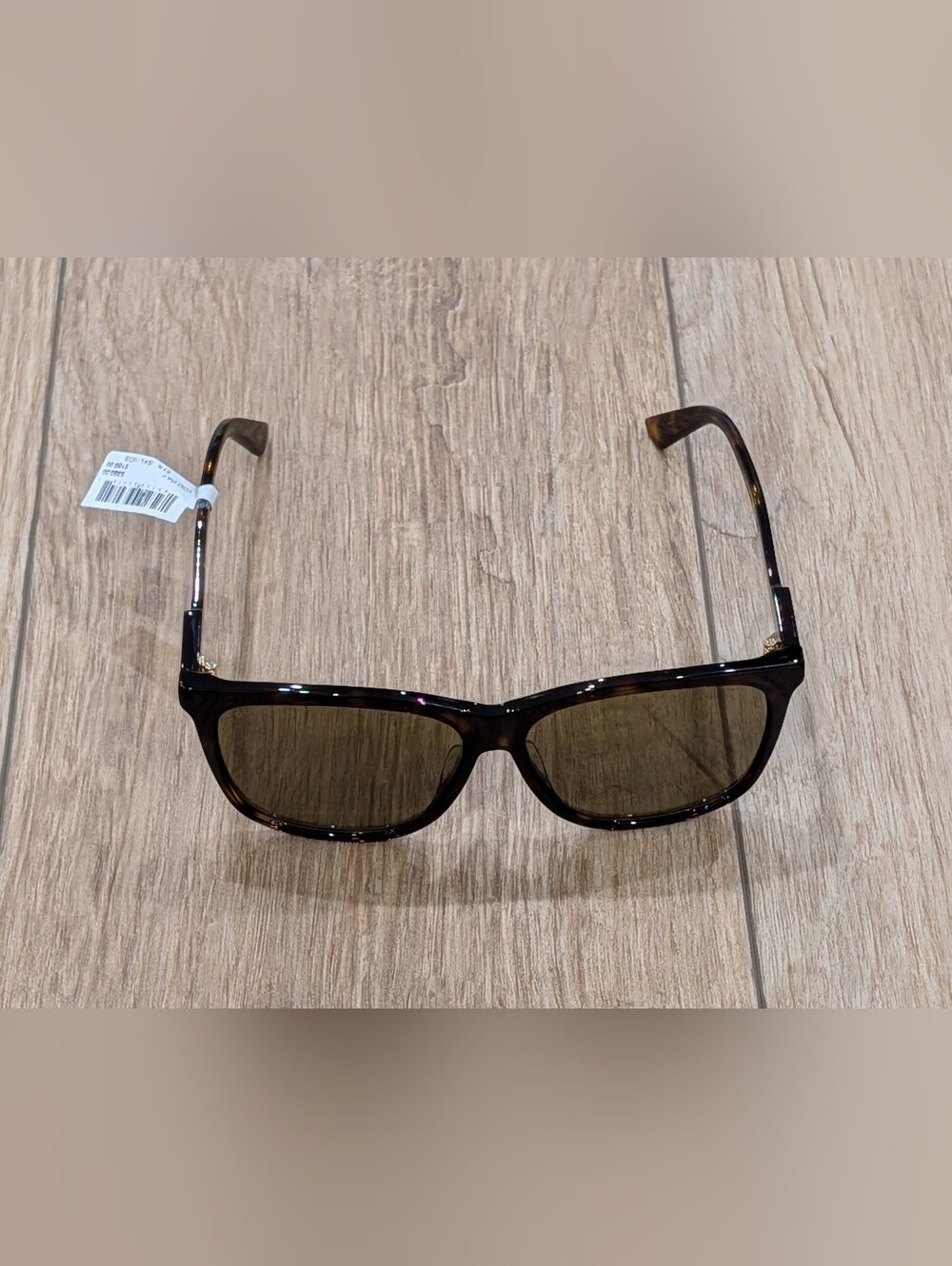 $350 Mens Authentic GUCCI 60mm Square Sunglasses Havana Brown